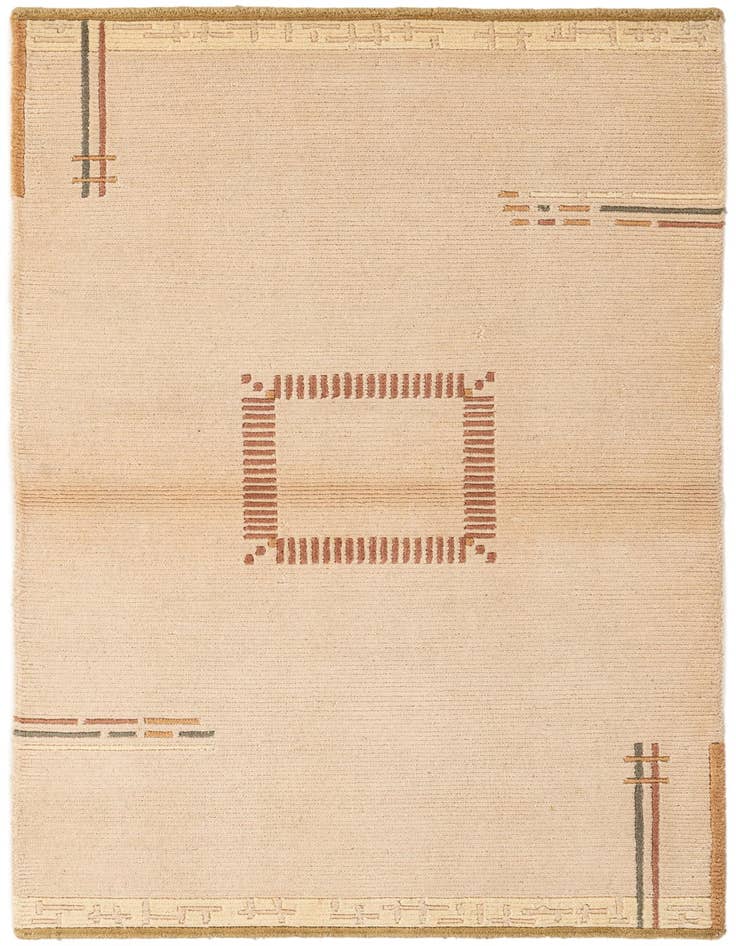 Detail image of 3' 1 x 5' 1 Hand Knotted Nepal Wool Rug