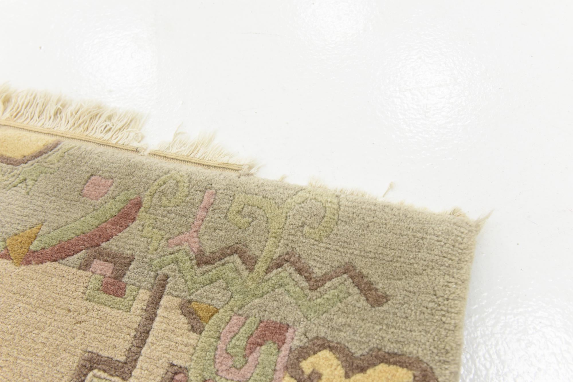 4' 8 x 6' 9 Hand Knotted Nepal Wool Rug