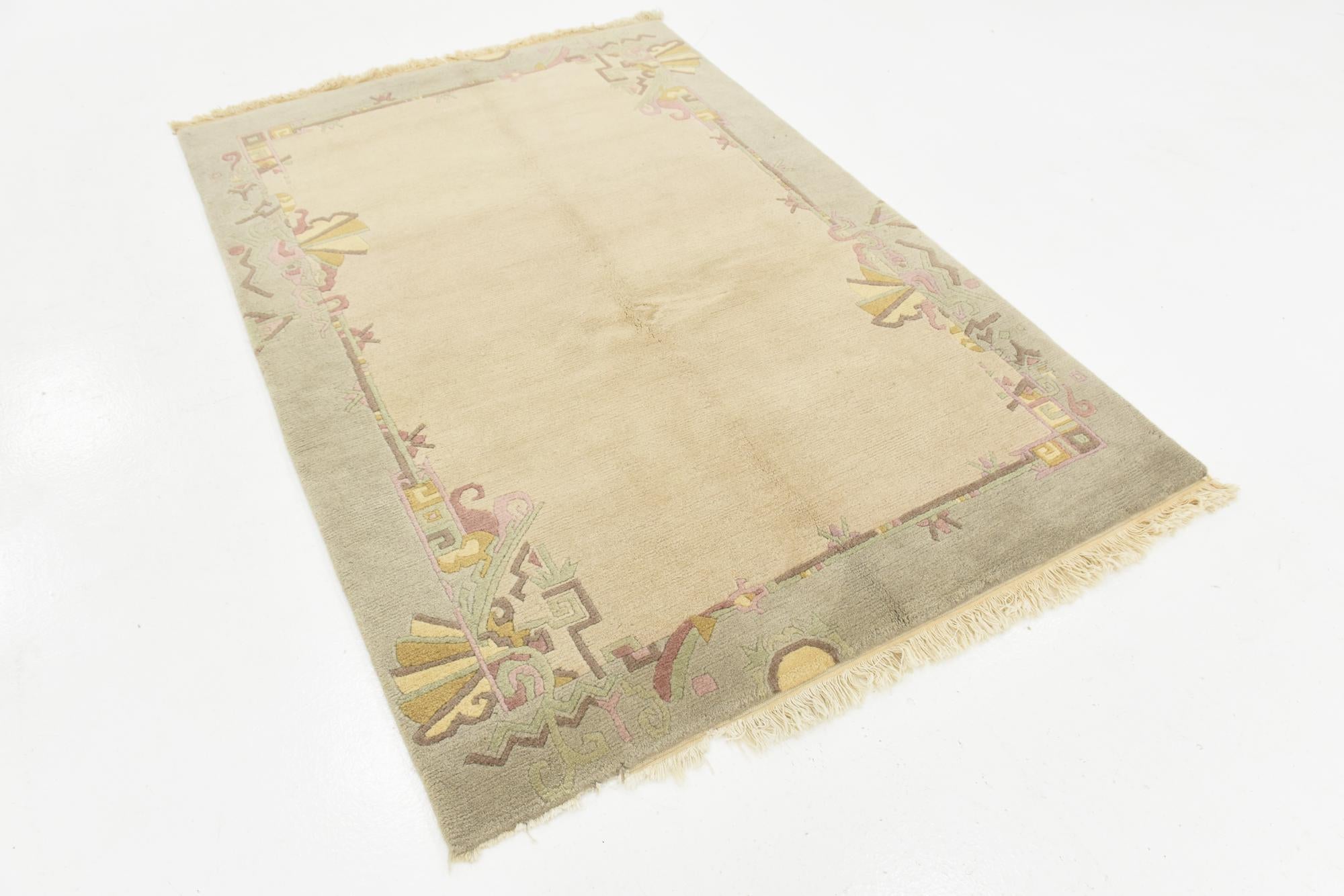 4' 8 x 6' 9 Hand Knotted Nepal Wool Rug