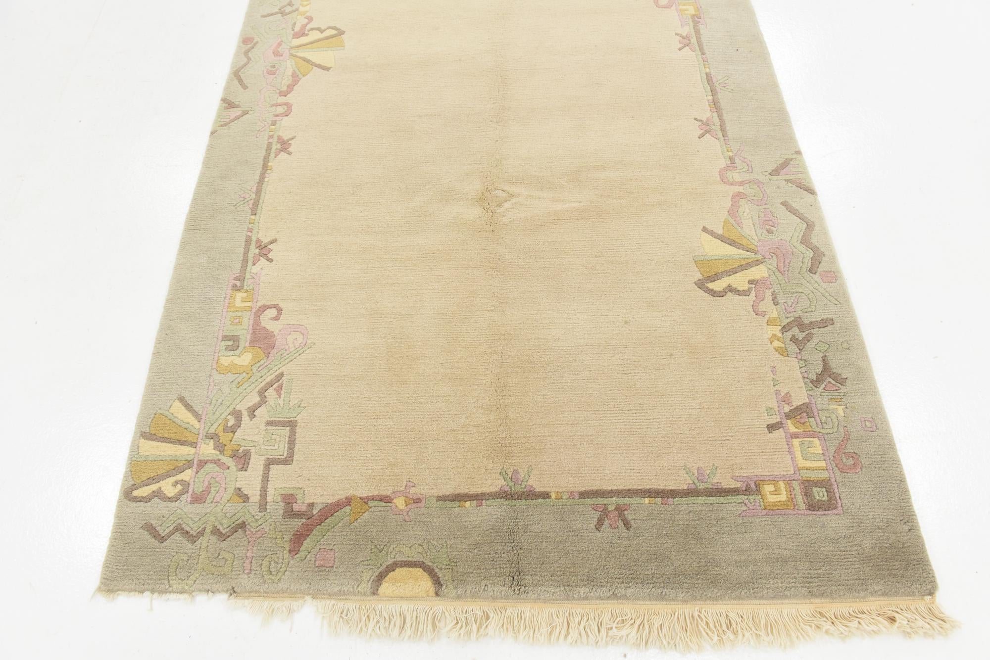 4' 8 x 6' 9 Hand Knotted Nepal Wool Rug