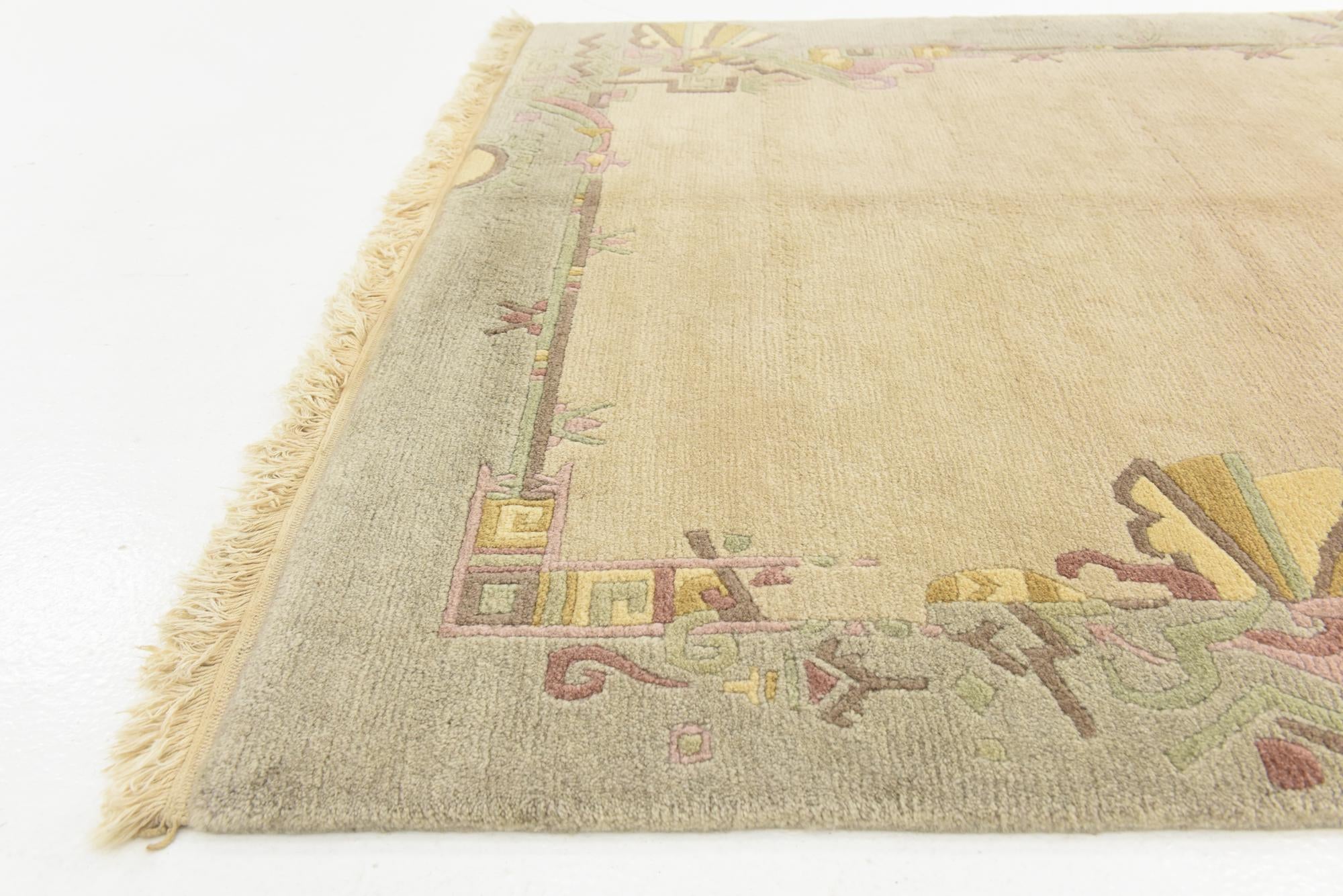 4' 8 x 6' 9 Hand Knotted Nepal Wool Rug