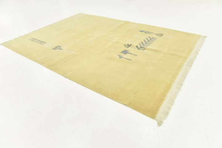 5' 8 x 8' Hand Knotted Nepal Wool Rug