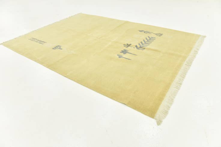 Detail image of 5' 8 x 8' Hand Knotted Nepal Wool Rug
