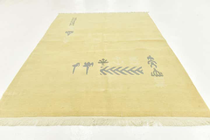 5' 8 x 8' Hand Knotted Nepal Wool Rug
