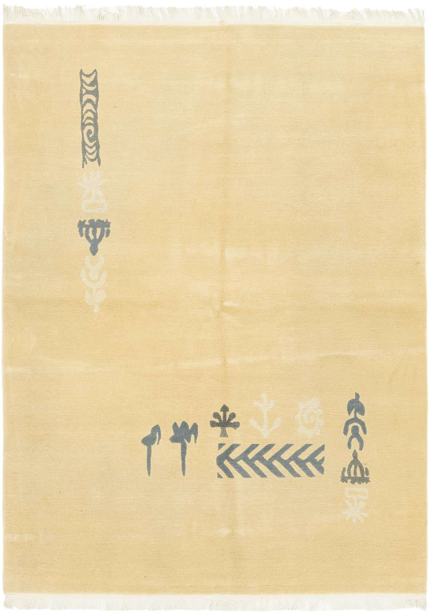 5' 8 x 8' Hand Knotted Nepal Wool Rug