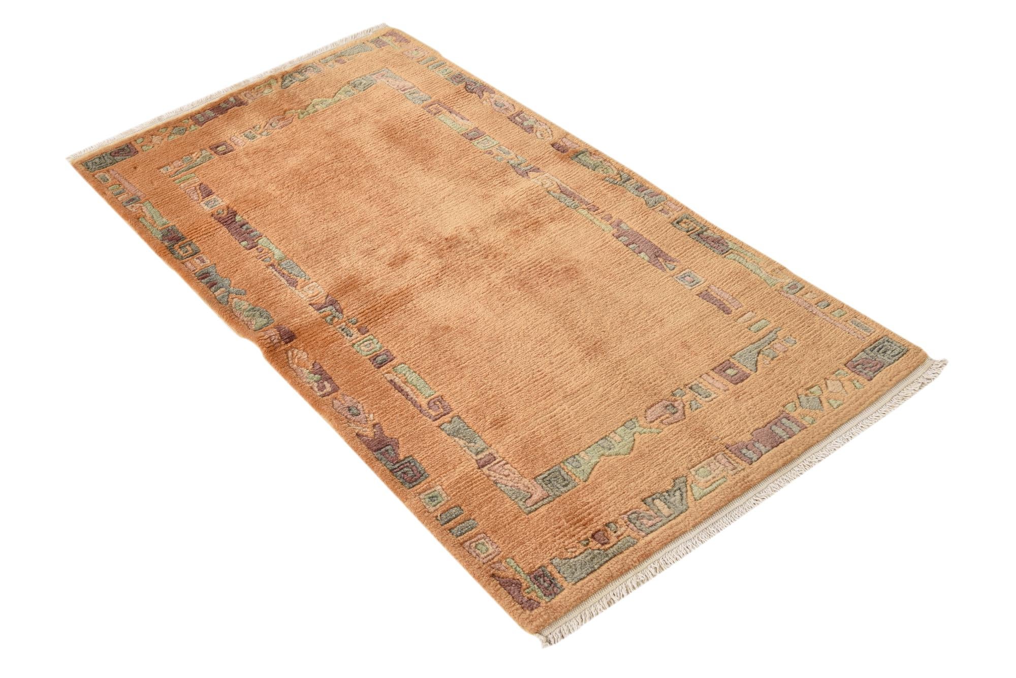 2' 5 x 4' 7 Hand Knotted Nepal Wool Rug