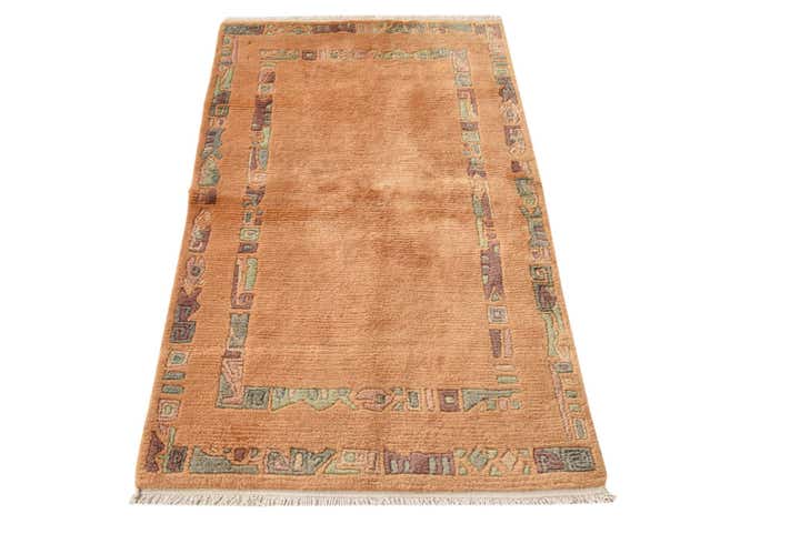 2' 5 x 4' 7 Hand Knotted Nepal Wool Rug