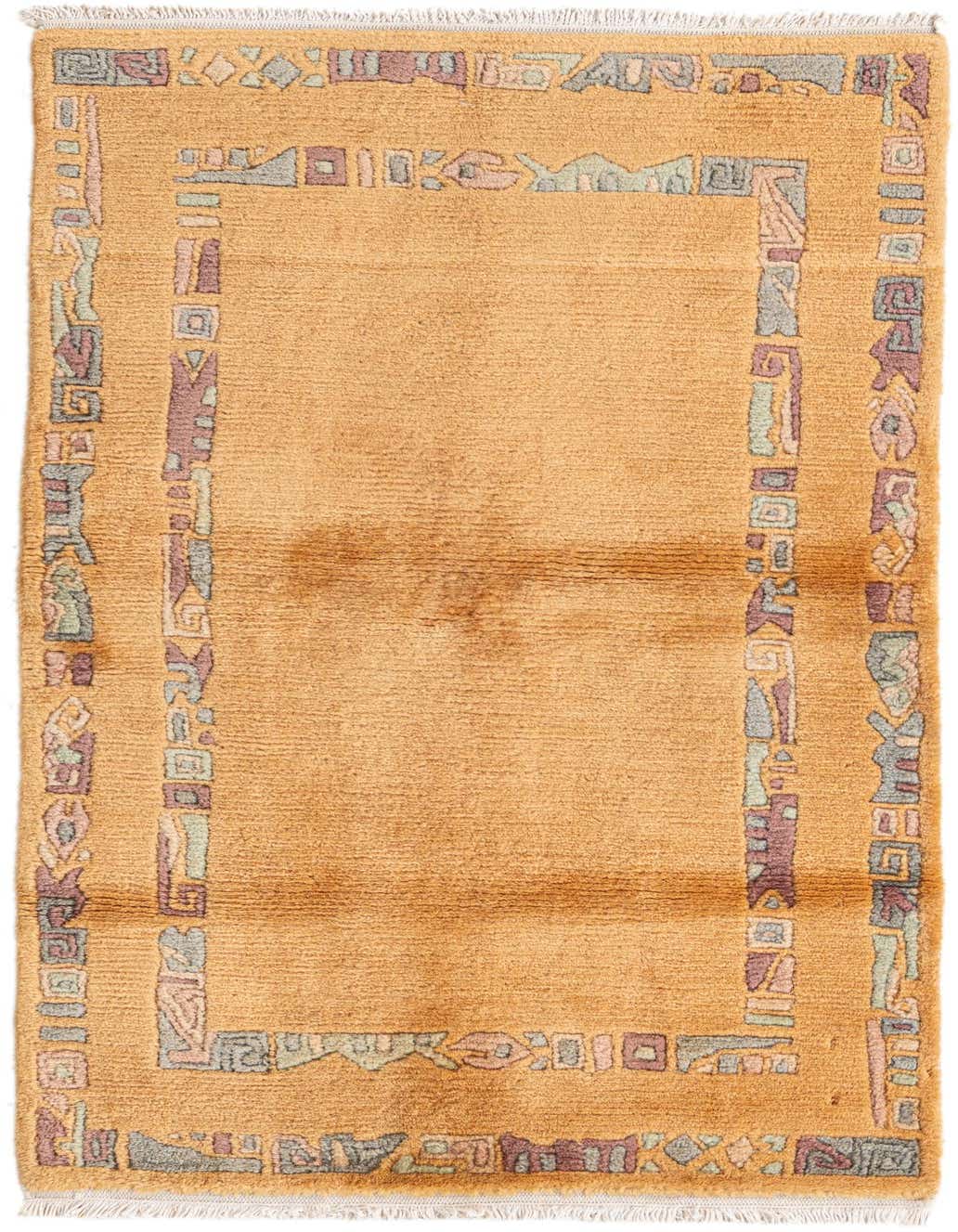 2' 5 x 4' 7 Hand Knotted Nepal Wool Rug