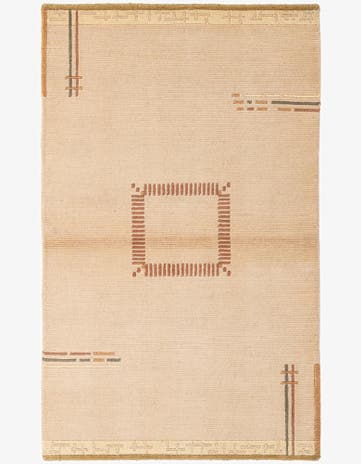 3' 1 x 5' 1 Hand Knotted Nepal Wool Rug