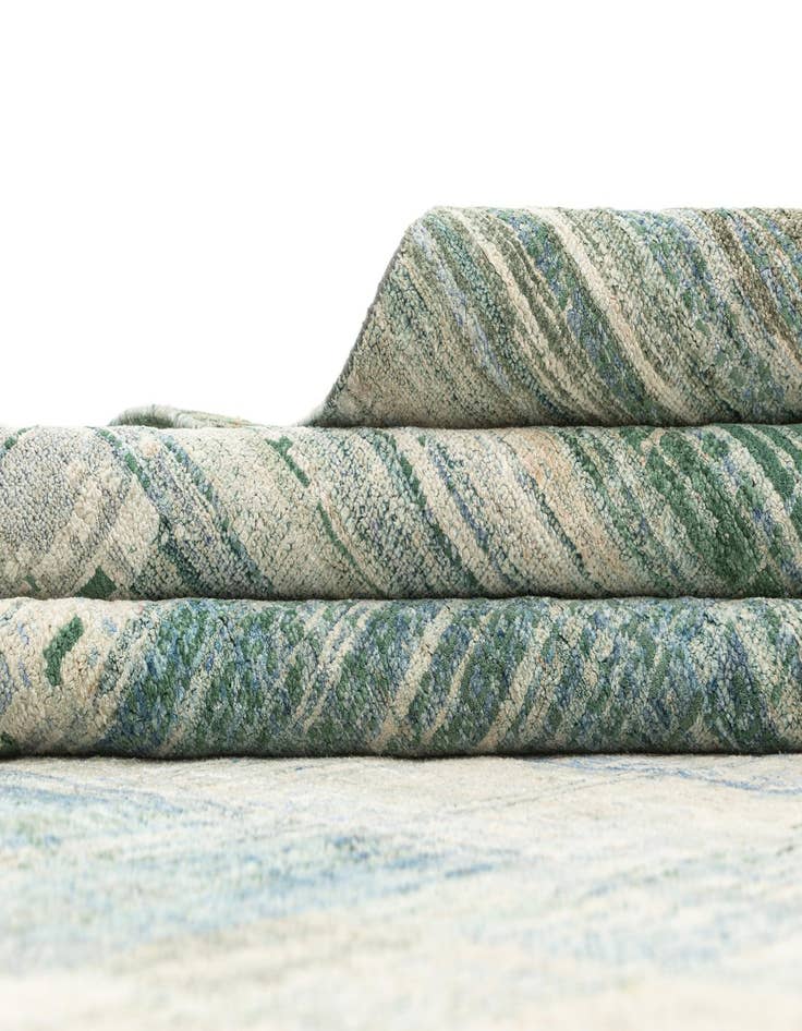 Detail image of 9' 9 x 13' 10  Hand Knotted Oushak Rug