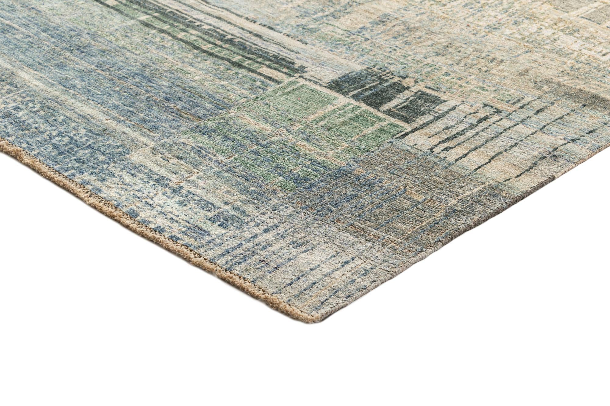 9' 9 x 13' 10 Hand Knotted Oushak Rug