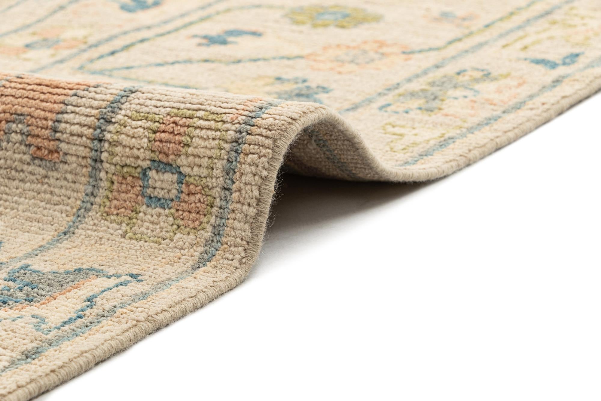 8' 11 x 11' 9 Hand Knotted Oushak Rug