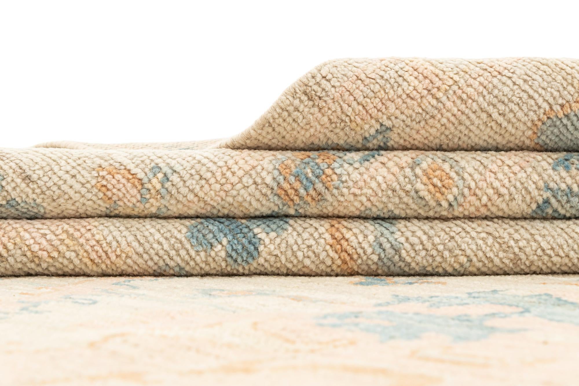 8' 9 x 11' 8 Hand Knotted Oushak Rug