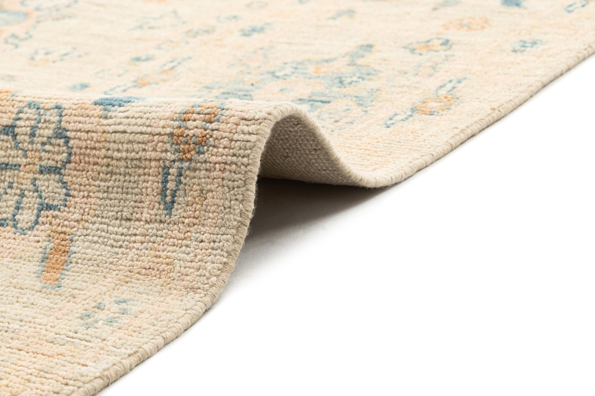 8' 9 x 11' 8 Hand Knotted Oushak Rug