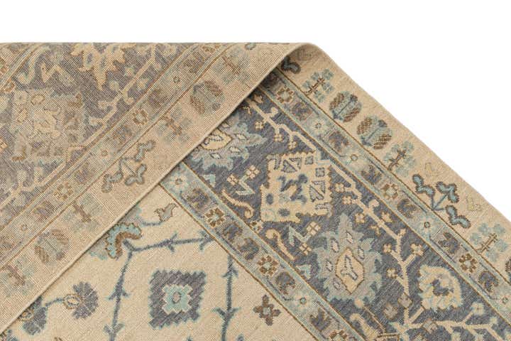 9' x 12' 2 Hand Knotted Oushak Rug