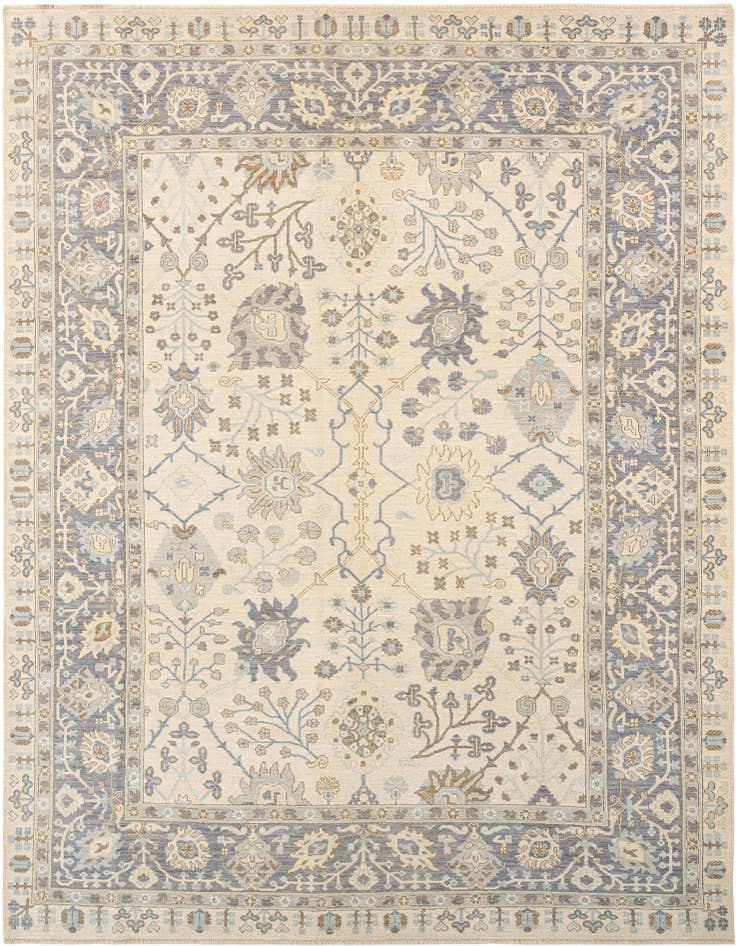 Detail image of 9' x 12' 2 Hand Knotted Oushak Rug