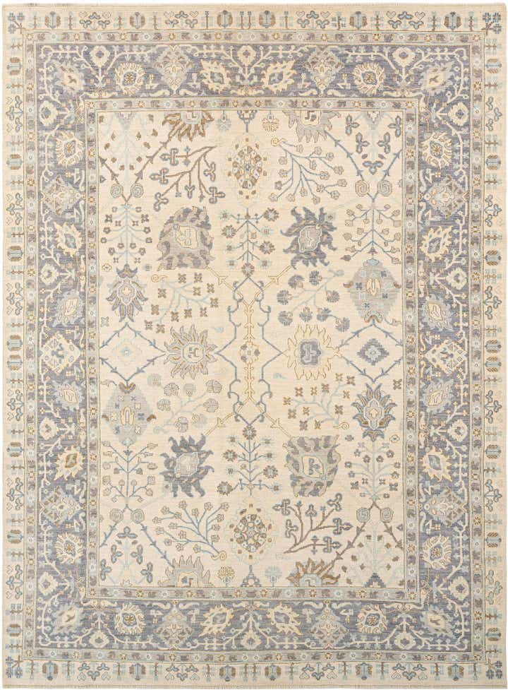 9' x 12' 2 Hand Knotted Oushak Rug