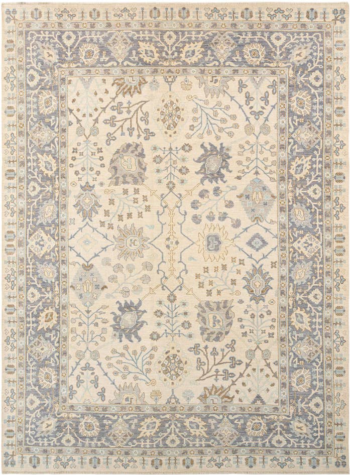 Detail image of 9' x 12' 2 Hand Knotted Oushak Rug