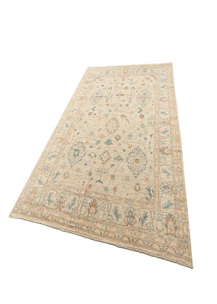 8' 11 x 11' 7 Hand Knotted Oushak Rug