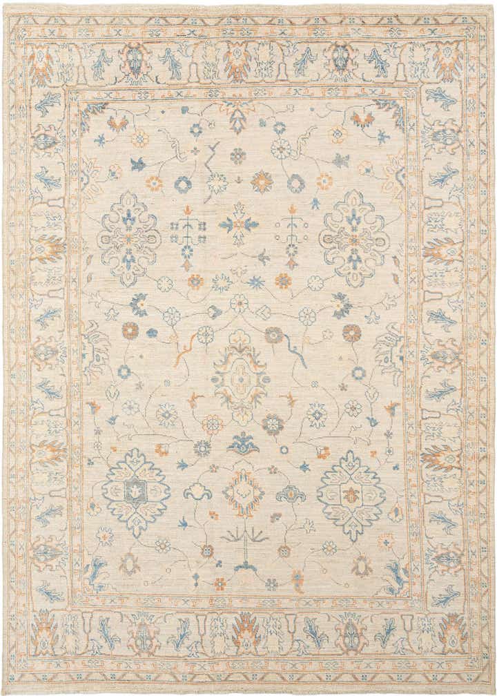 8' 11 x 11' 7 Hand Knotted Oushak Rug