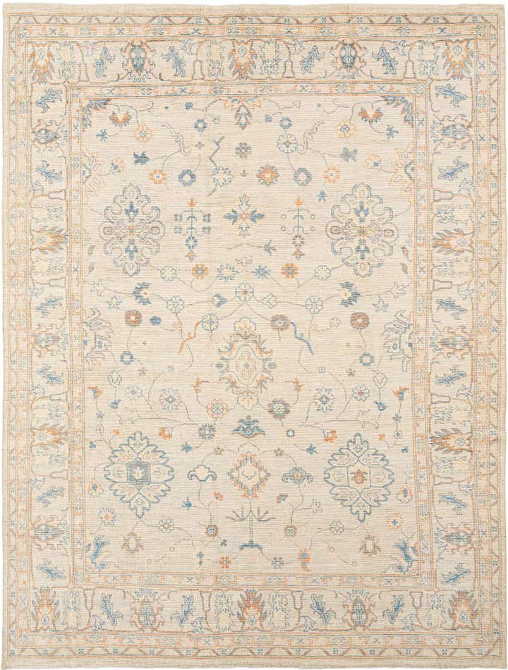 8' 11 x 11' 7 Hand Knotted Oushak Rug