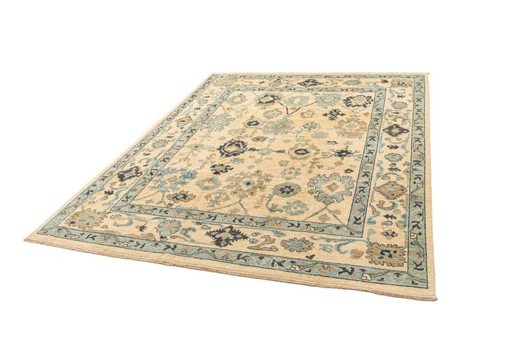 Detail image of 7' 10 x 9' 9 Hand Knotted Oushak Rug