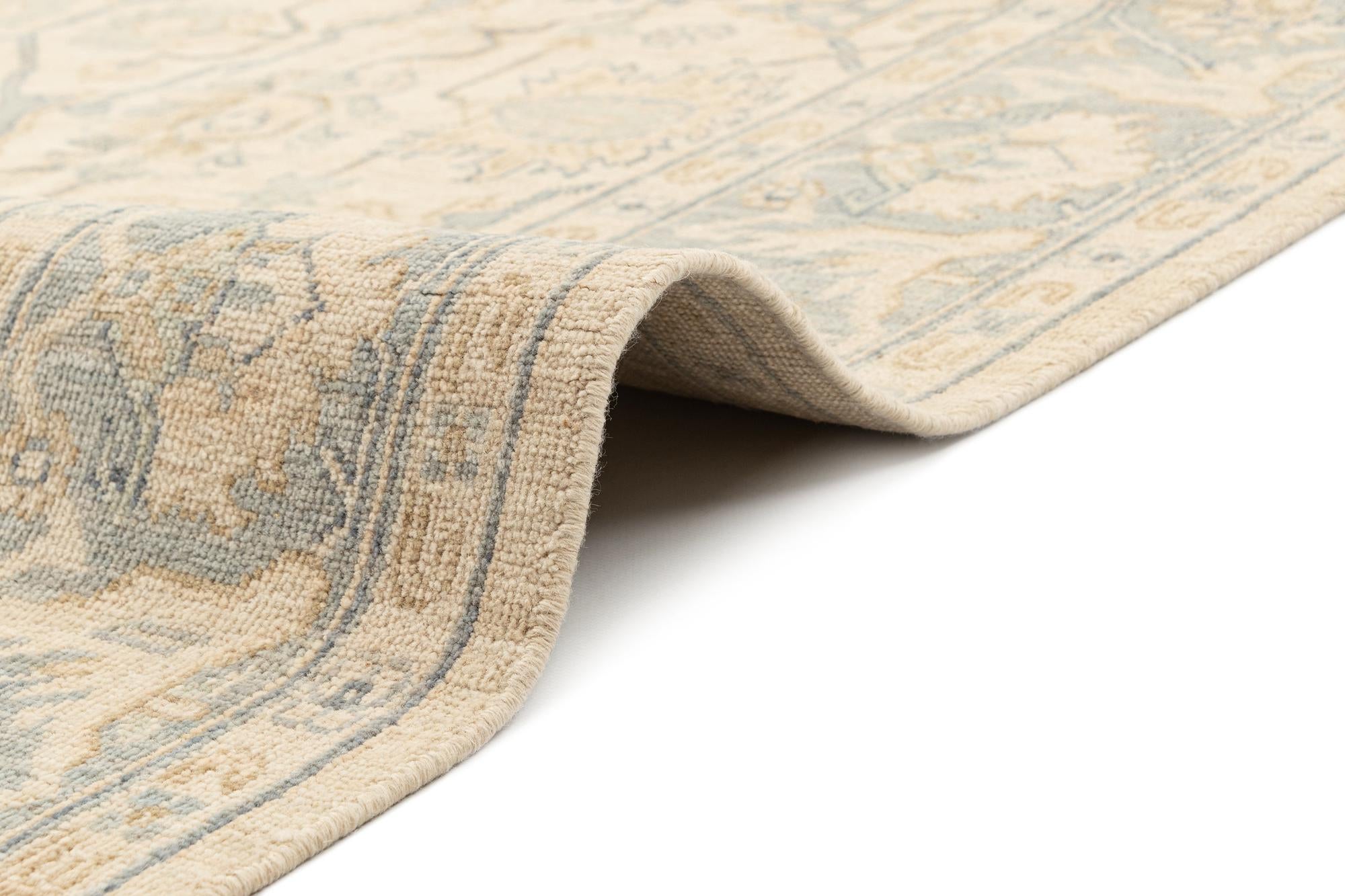 6' x 8' 10 Hand Knotted Oushak Rug