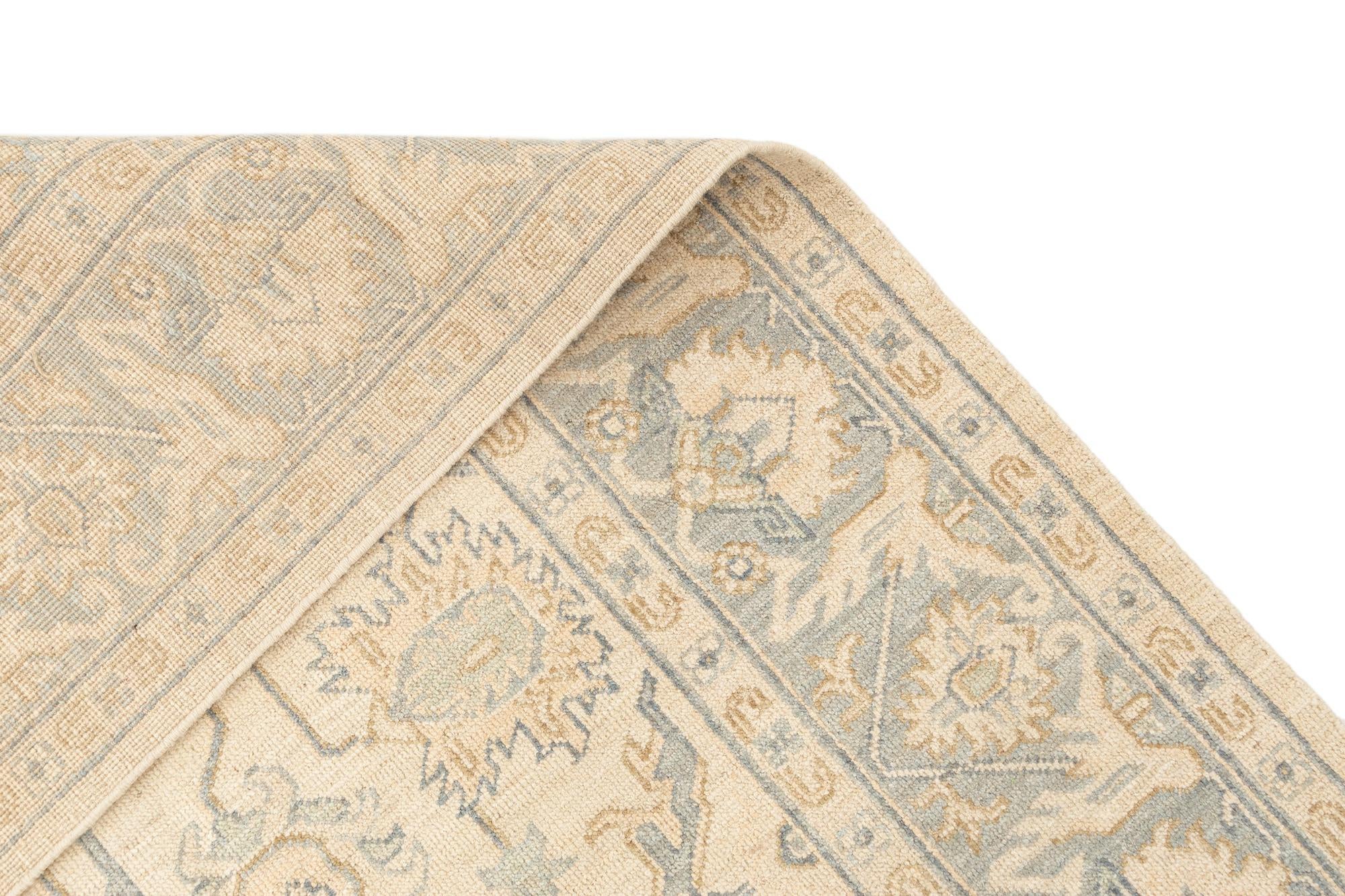 6' x 8' 10 Hand Knotted Oushak Rug