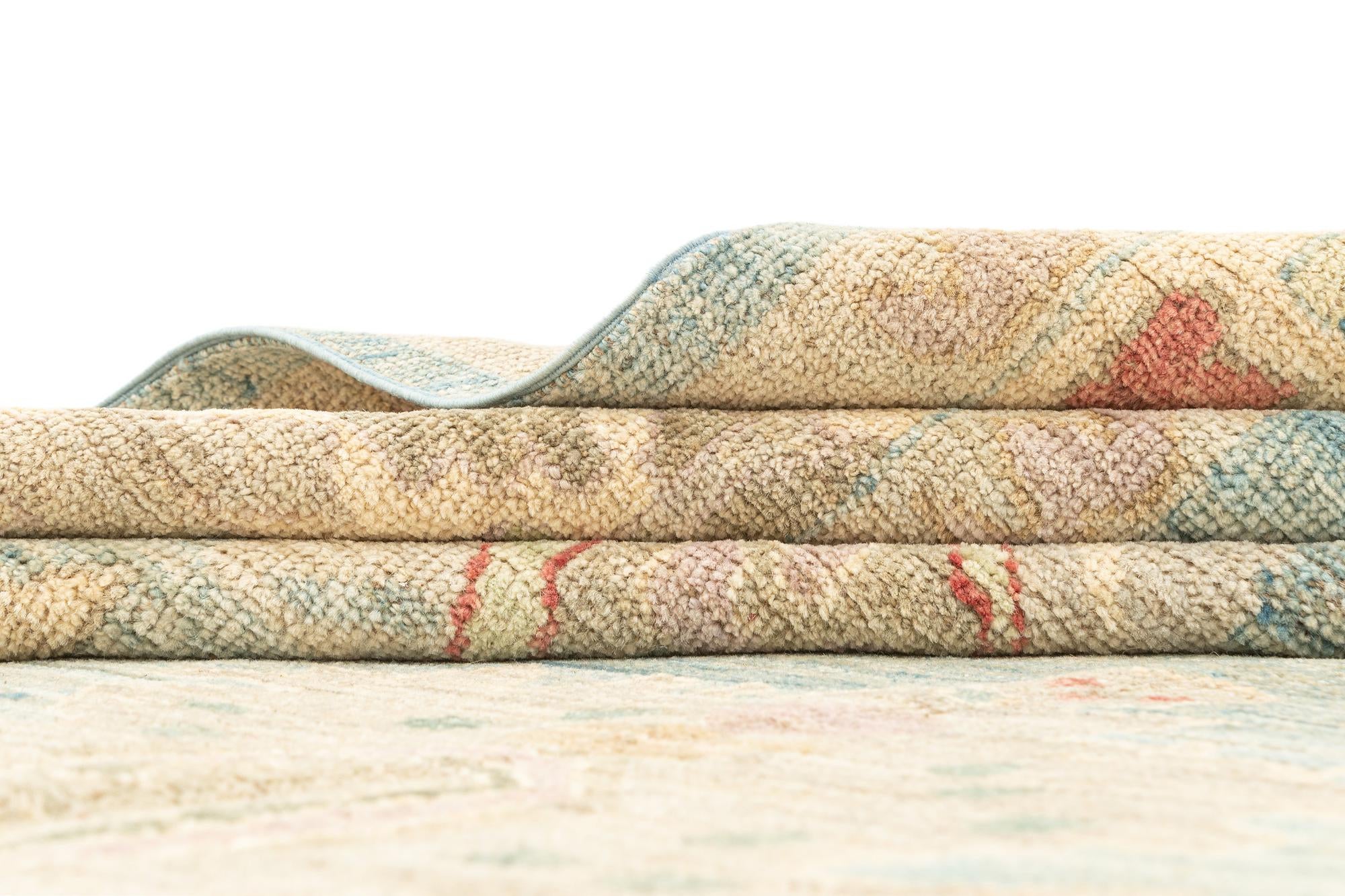 8' 4 x 9' 10 Hand Knotted Oushak Rug