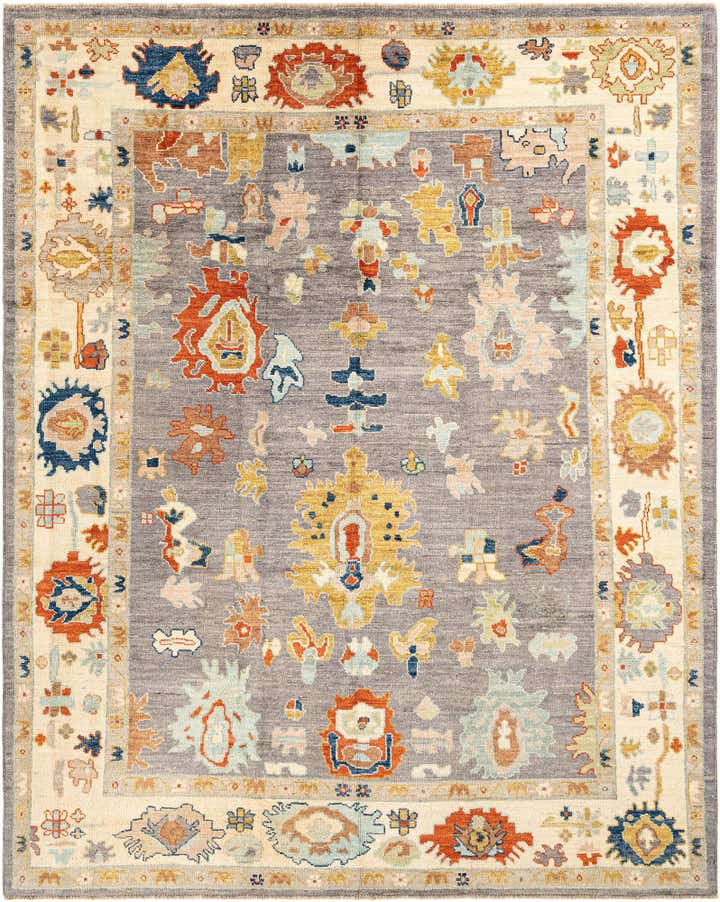 8' 2 x 10' 2 Hand Knotted Oushak Rug