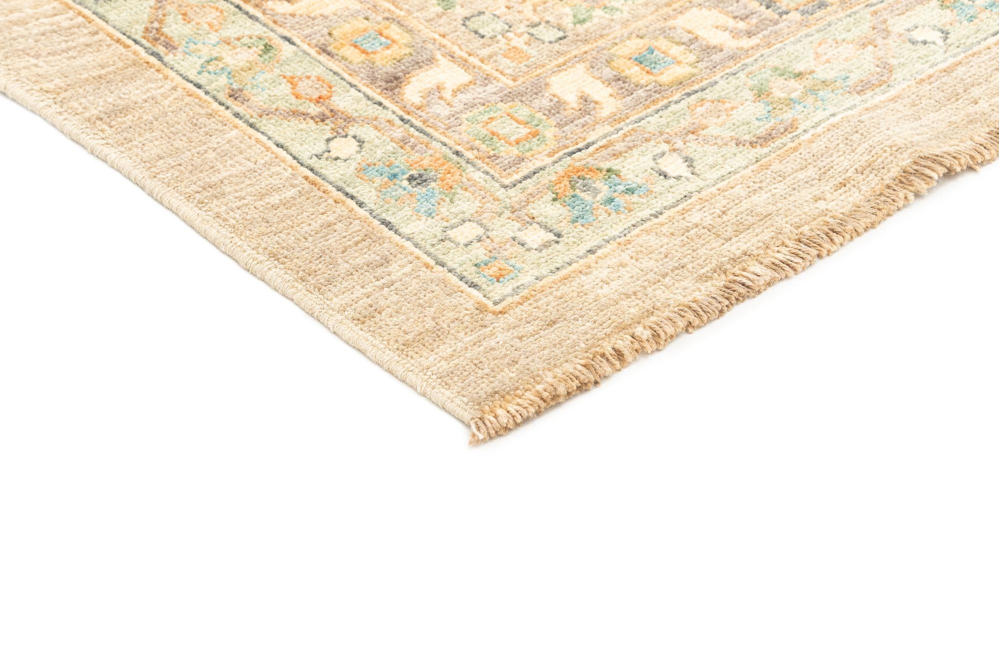 16' 1 x 23' Hand Knotted Oushak Rug
