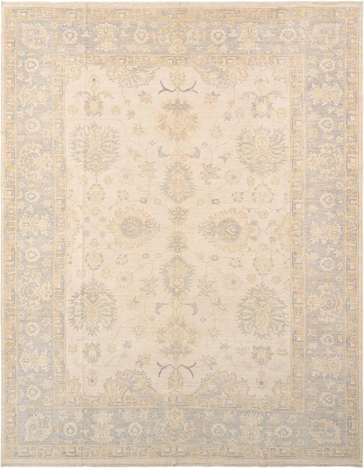 Detail image of 9' 10 x 13' 8 Hand Knotted Oushak Rug