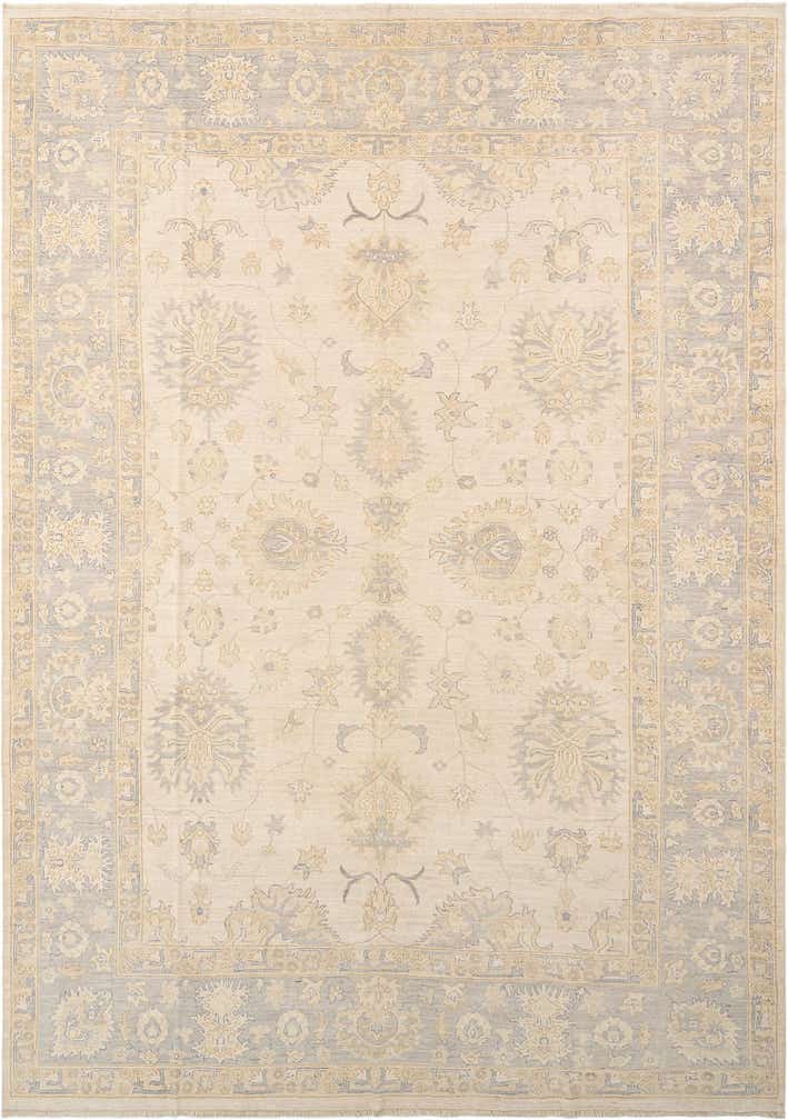 9' 10 x 13' 8 Hand Knotted Oushak Rug