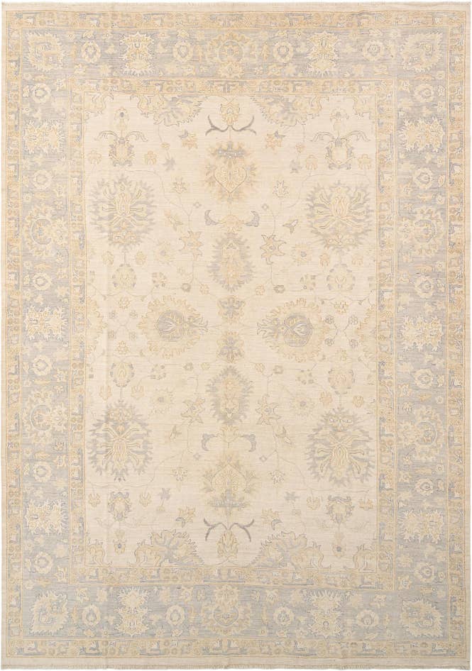 Detail image of 9' 10 x 13' 8 Hand Knotted Oushak Rug