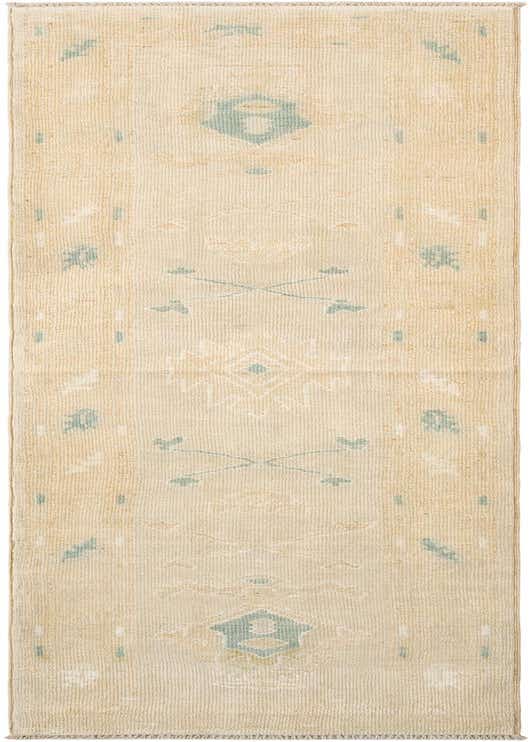2' 7 x 10' Hand Knotted Oushak Rug