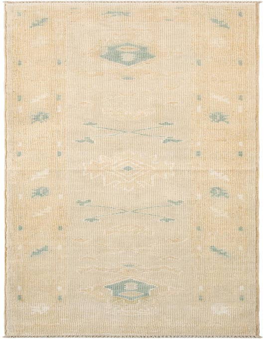 Detail image of 2' 7 x 10' Hand Knotted Oushak Rug