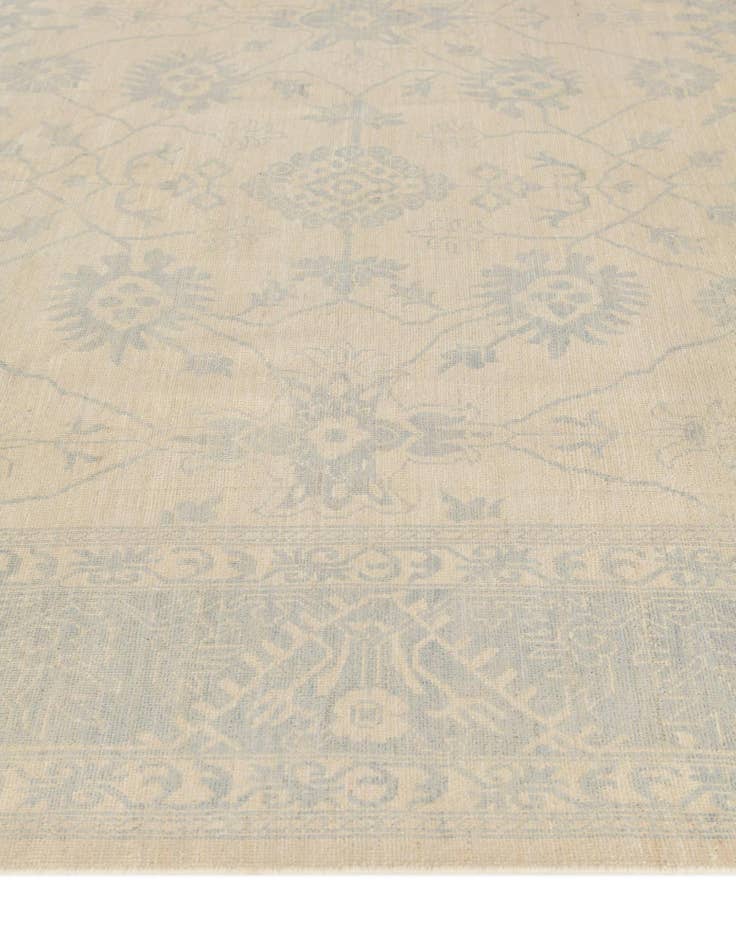 Detail image of 8' 7 x 12' 4 Hand Knotted Oushak Wool Rug