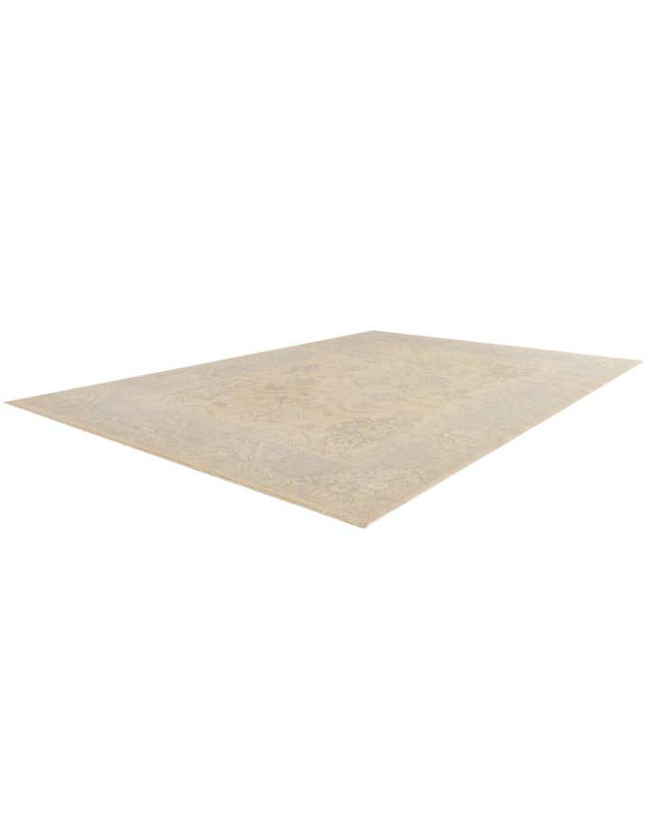 8' 7 x 12' 4 Hand Knotted Oushak Wool Rug