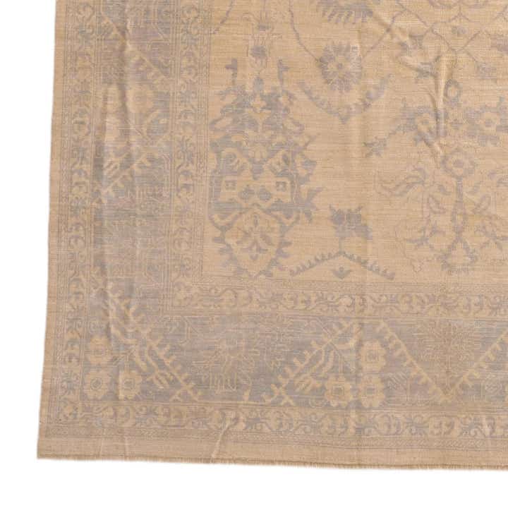 8' 7 x 12' 4 Hand Knotted Oushak Wool Rug