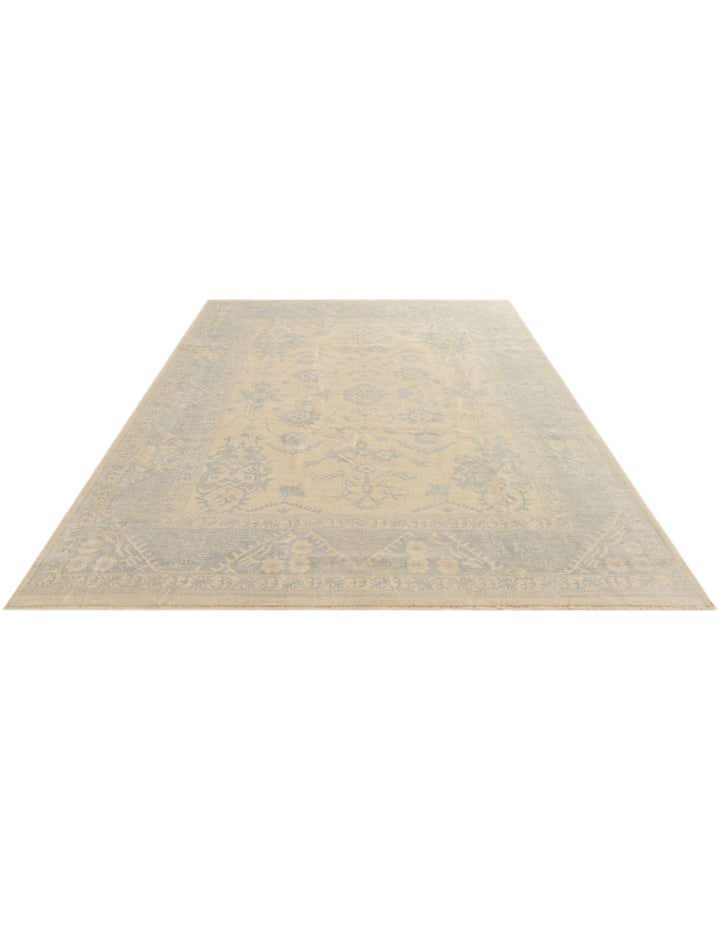 8' 7 x 12' 4 Hand Knotted Oushak Wool Rug