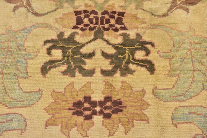 4' 4 x 7' Hand Knotted Oushak Wool Rug