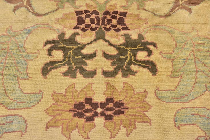 Detail image of 4' 4 x 7' Hand Knotted Oushak Wool Rug