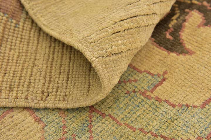 4' 4 x 7' Hand Knotted Oushak Wool Rug
