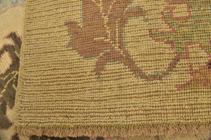 4' 4 x 7' Hand Knotted Oushak Wool Rug