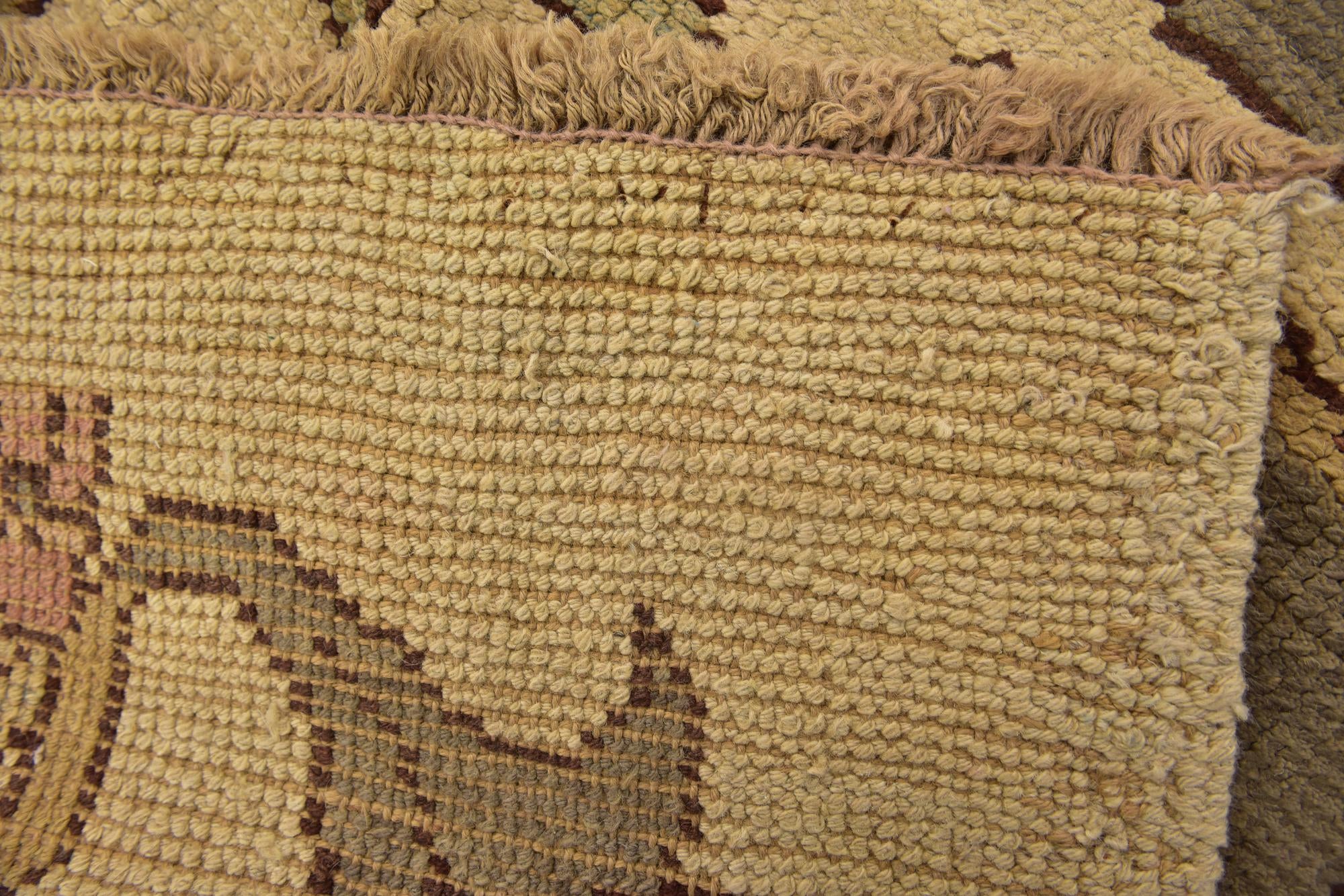 4' 2 x 6' 7 Hand Knotted Oushak Wool Rug