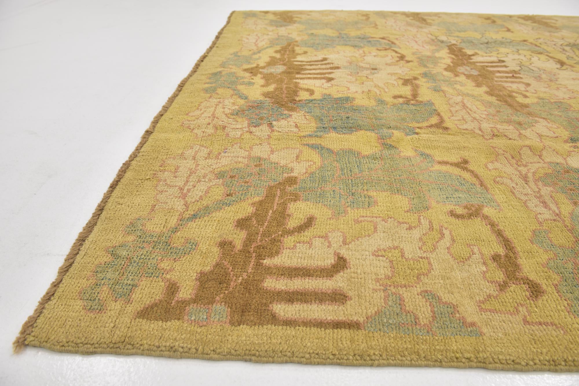 8' 6 x 12' 7 Hand Knotted Oushak Wool Rug