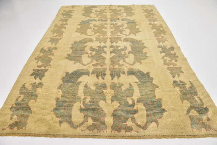 7' x 10' Hand Knotted Oushak Wool Rug