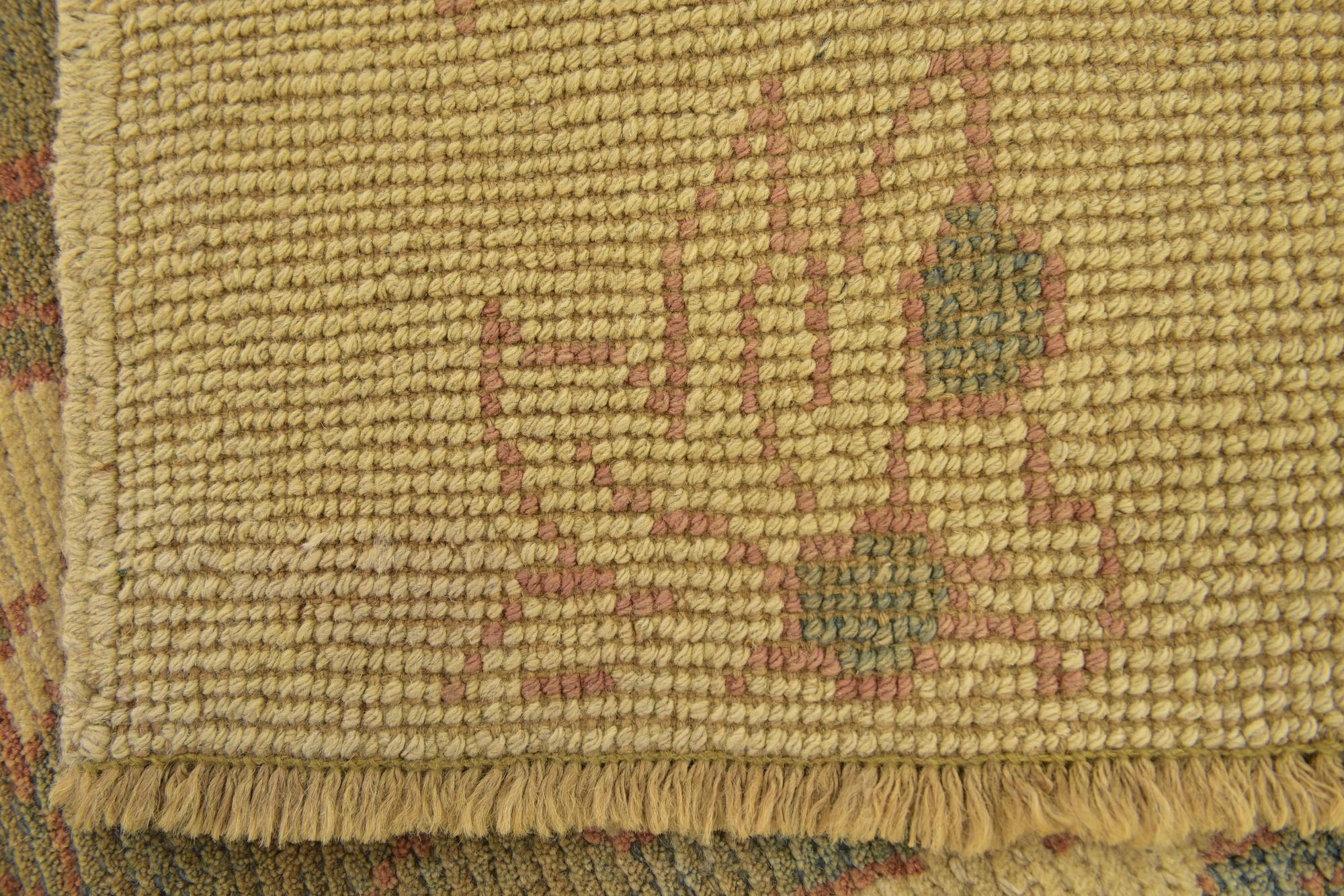 7' x 10' Hand Knotted Oushak Wool Rug