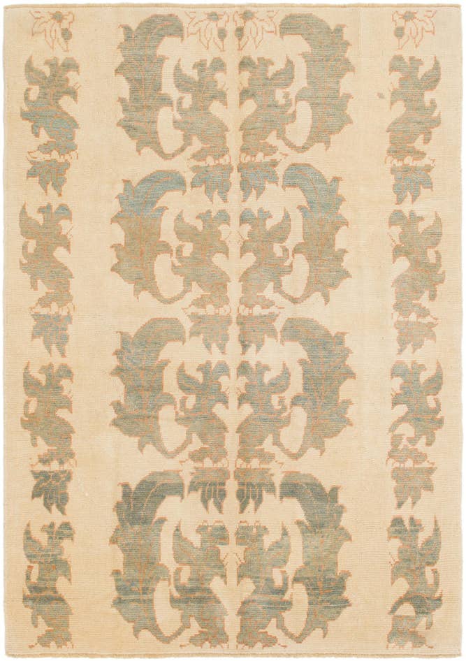 Detail image of 7' x 10' Hand Knotted Oushak Wool Rug
