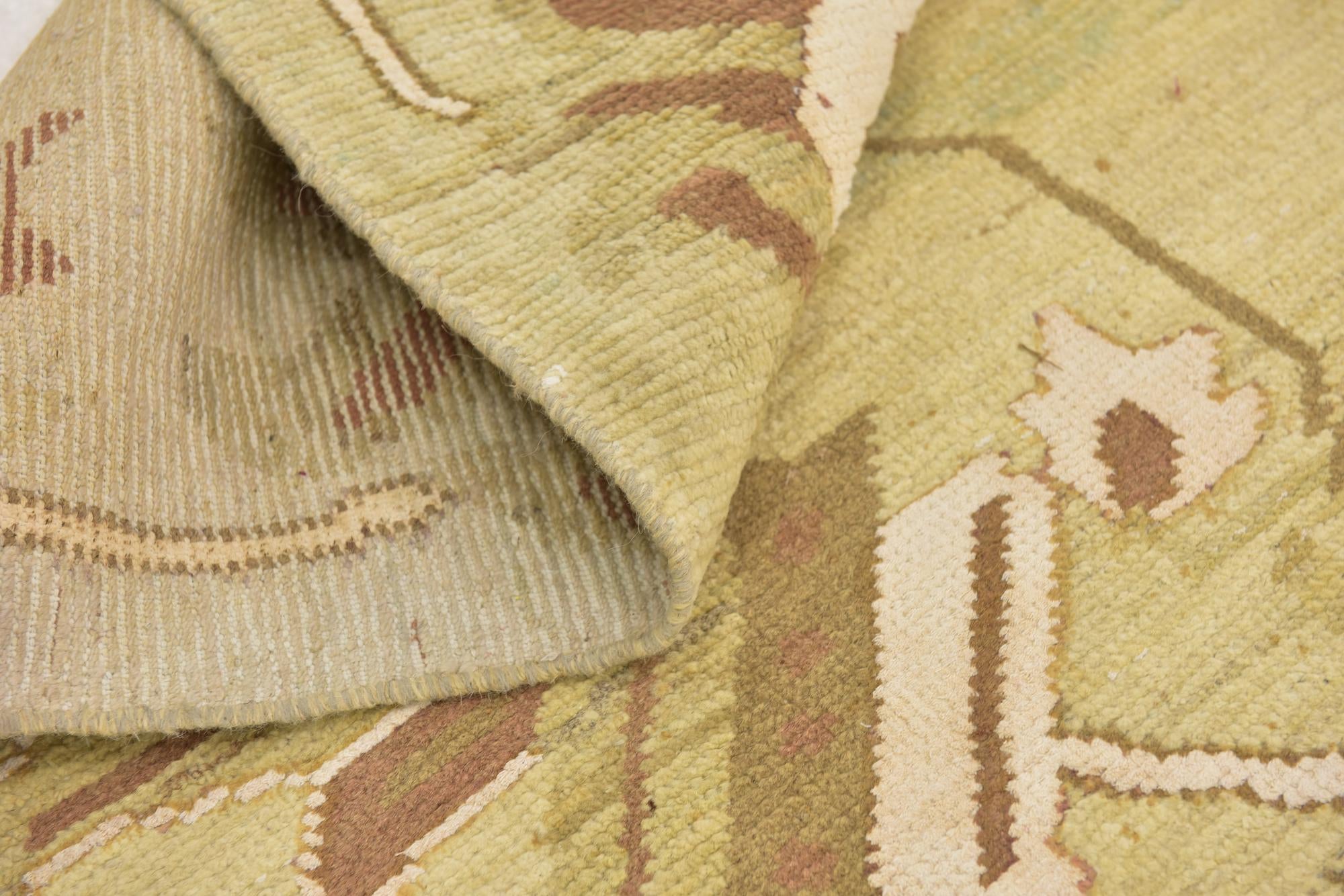 13' 2 x 19' 2 Hand Knotted Oushak Rug